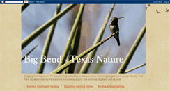 Desktop Screenshot of bigbendnature.com